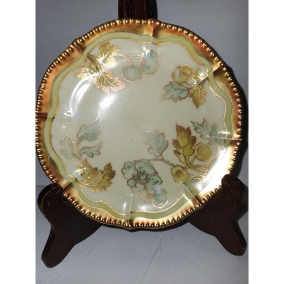 Anitique Bawo & Dotter Elite Works Limoge Gold Trim Plates 6" plate - Sets of 2 - Picture 2 of 6